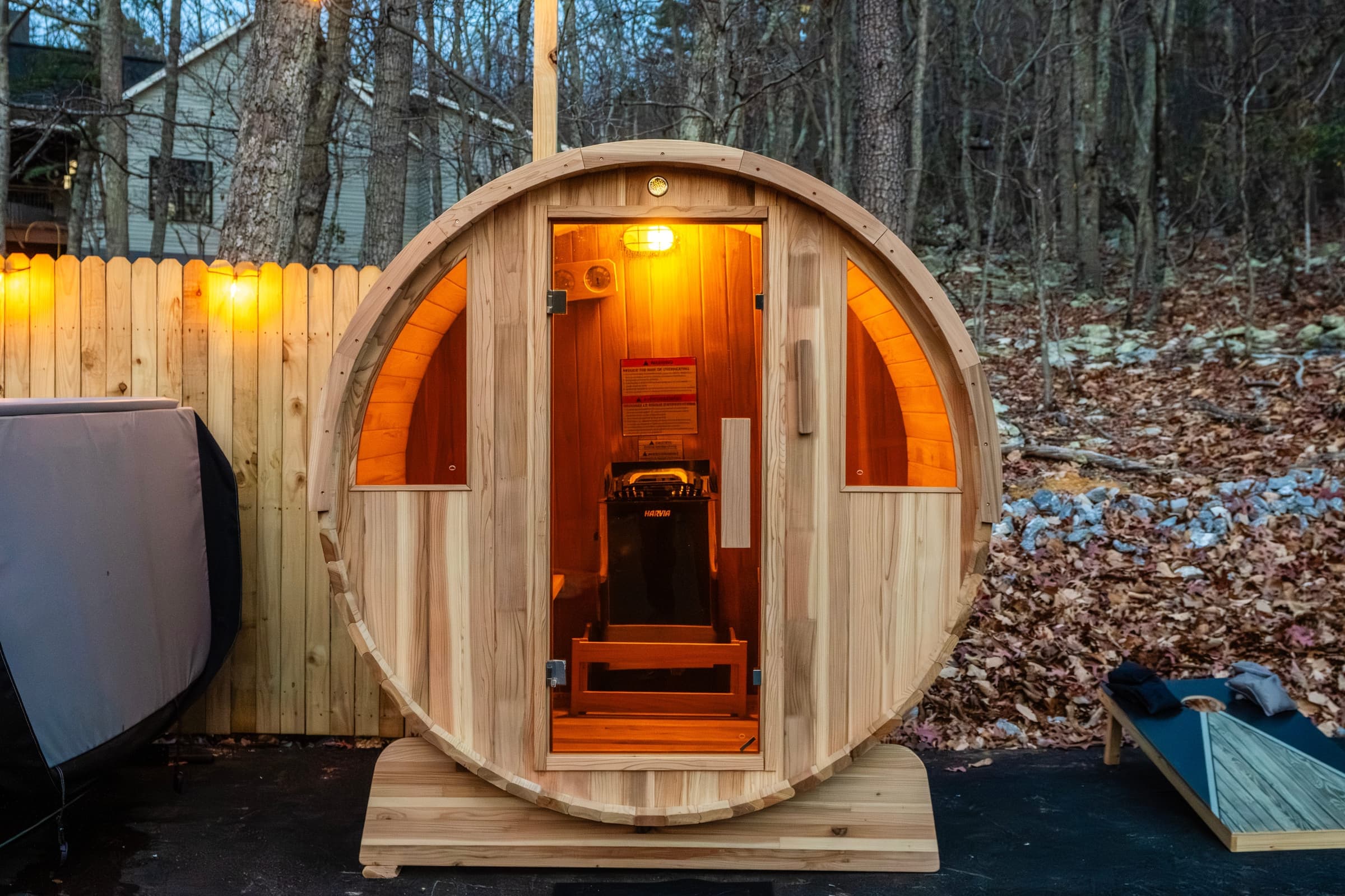 Barrel sauna