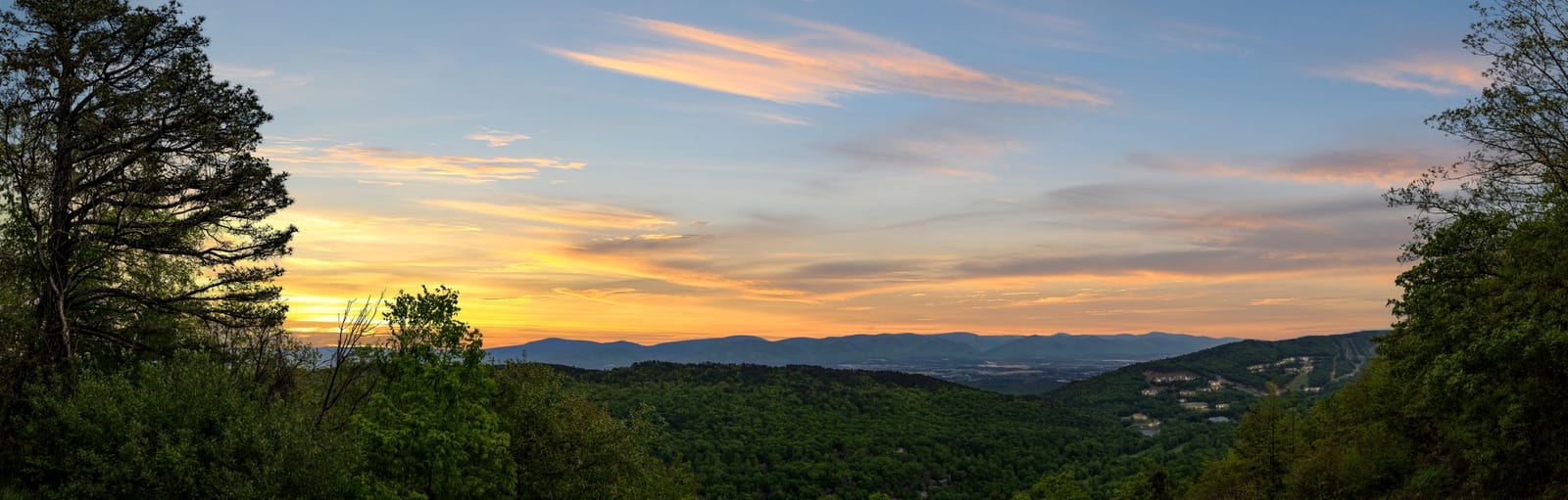 Blue Ridge sunset from the property